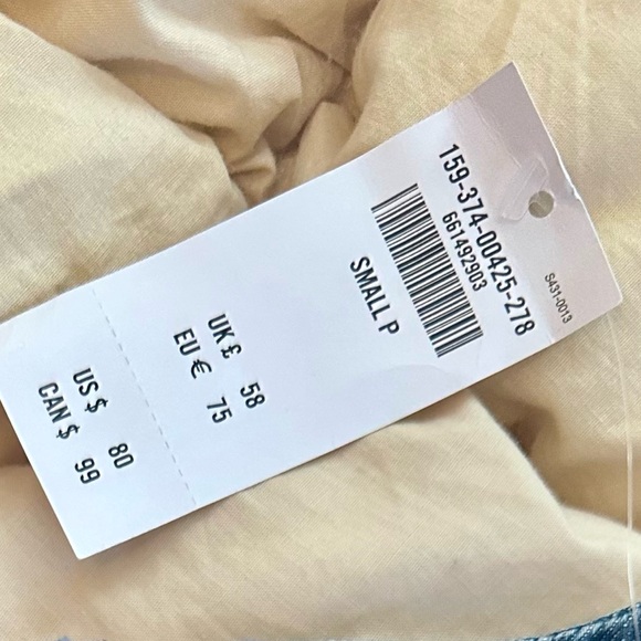 Abercrombie & Fitch Denim Shift Mini Dress | Back Zip | Size Small - Picture 7 of 7